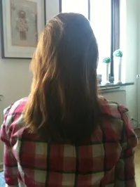 Resultat innan ricinolja använts.